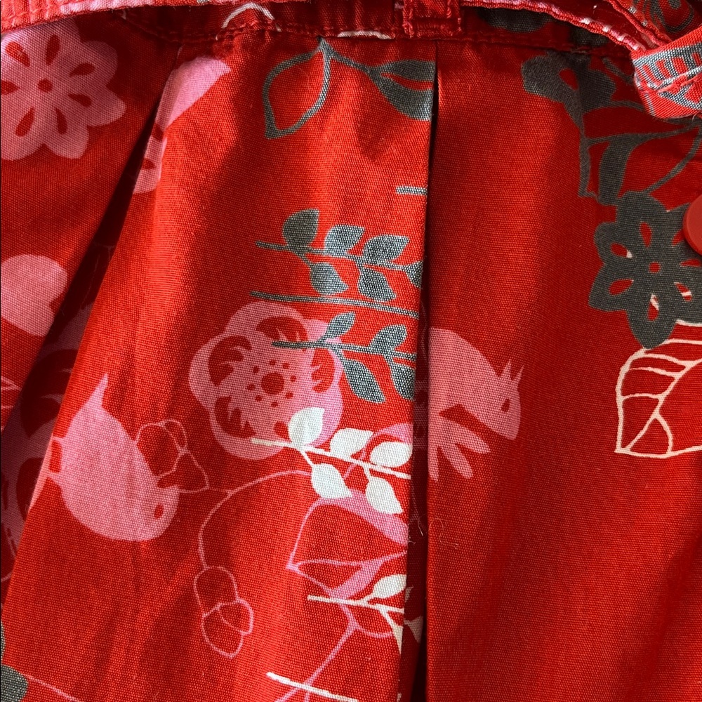 Mexx Red Floral Shirt with Gray and Pink Accents - Picture 6 of 6